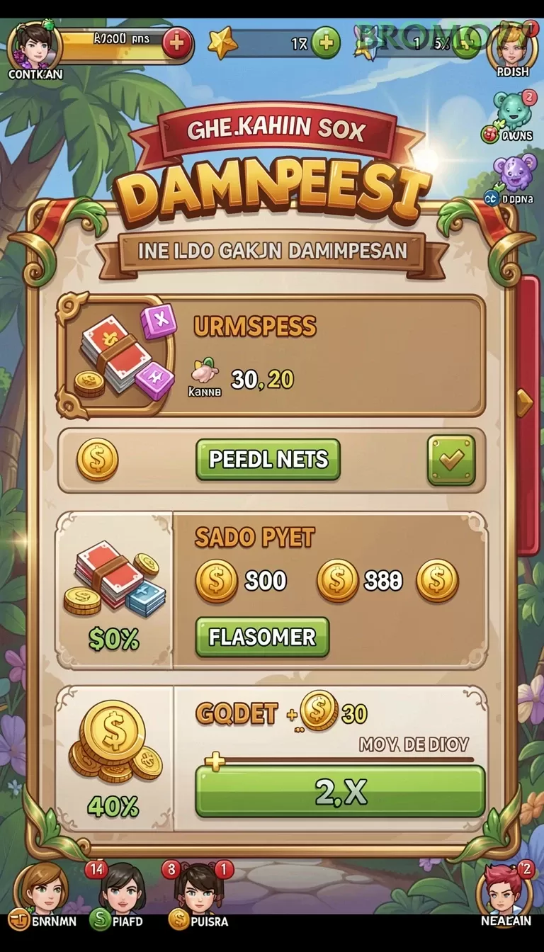 Cuplikan layar 73K — menu navigasi